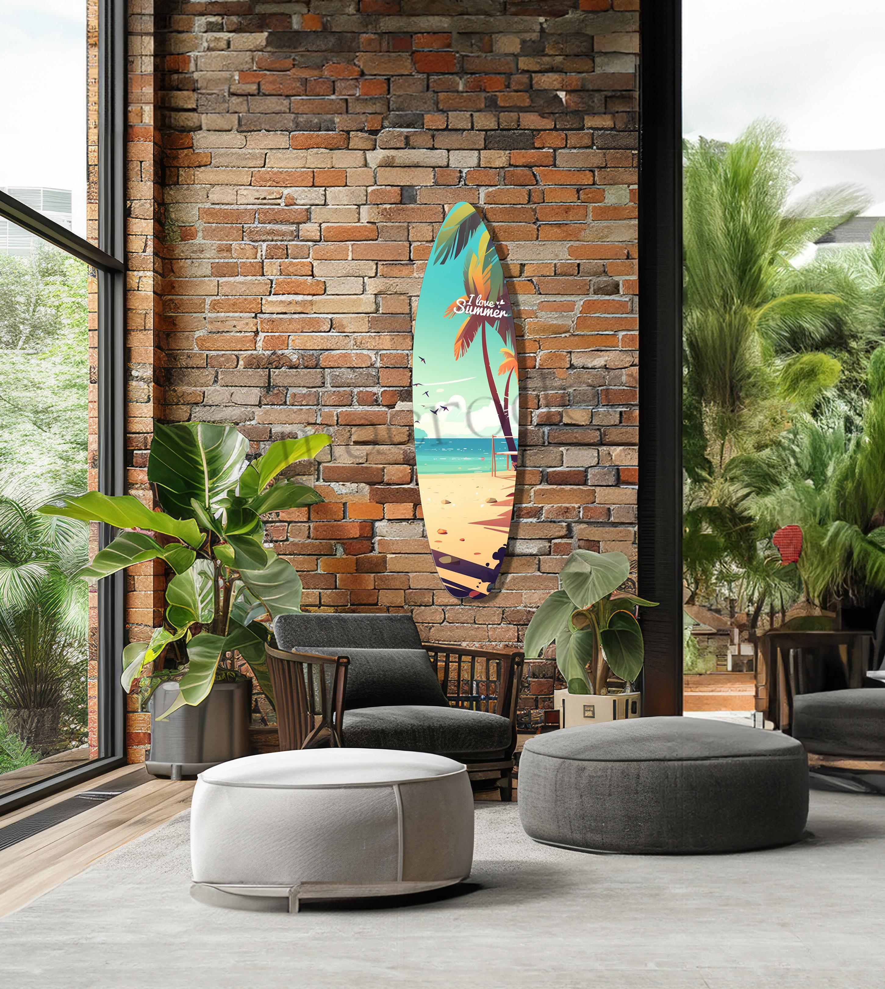 Tropical Surf Metal Tablo